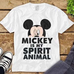 Disney Mickey Is My Spirit Animal Mickey Mouse T-shirt Unisex Adult T-shirt